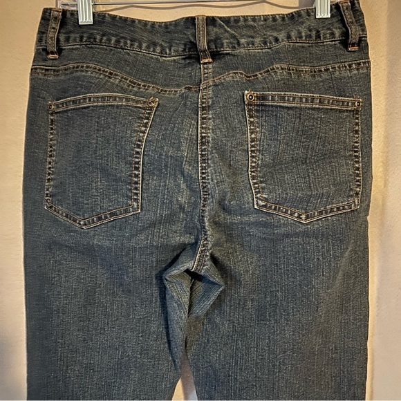 Vintage Tapemeasure Size 10 Straight Leg Blue Denim High Rise Jeans - Picture 6 of 14
